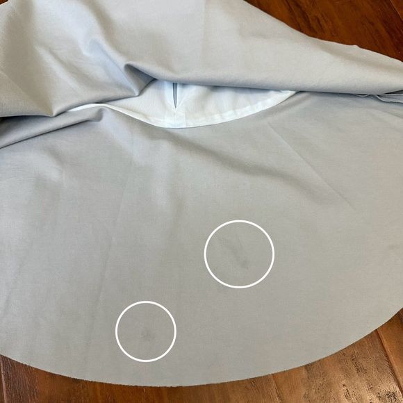 ELLIATT Spaghetti Strap Arch Ruffled Mini Dress in Baby Blue - Picture 10 of 15